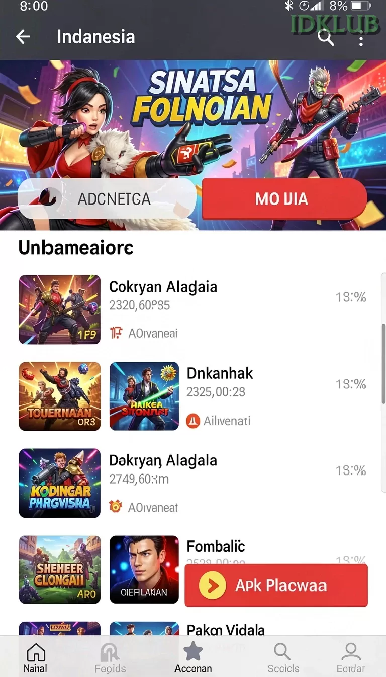 Cuplikan layar BEWOKWIN — pengaturan akun